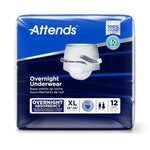 Attends® Overnight Underwear with Extended Wear Protection, X-Large