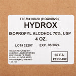 Hydrox Isopropyl Alcohol, 4-ounce Bottle