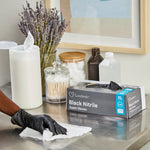 CareStock™ Nitrile Exam Glove, Extra Large, Black