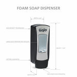 GOJO® ADX-12™ Wall Mounted Manual Foam Soap Dispenser