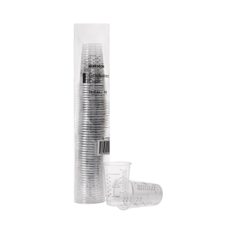 McKesson Graduated Drinking Cup, 10 oz., Clear
