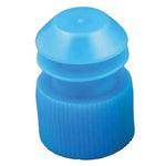 McKesson Flanged Plug Cap, Blue, Polyethylene, for use with 16mm Tubes