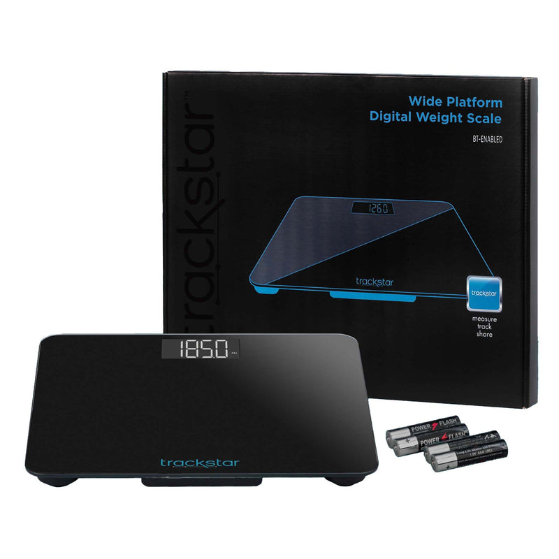 Floor Scale Trackstar Digital Display 550 lbs. / 250 kg Weight Capacity Black Battery Operated
