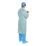 Surgical Gown Aero Chrome X-Large Silver NonSterile AAMI Level 4 Disposable