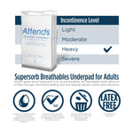 Attends® Supersorb Advanced Premium Underpad, 30 x 36 Inches