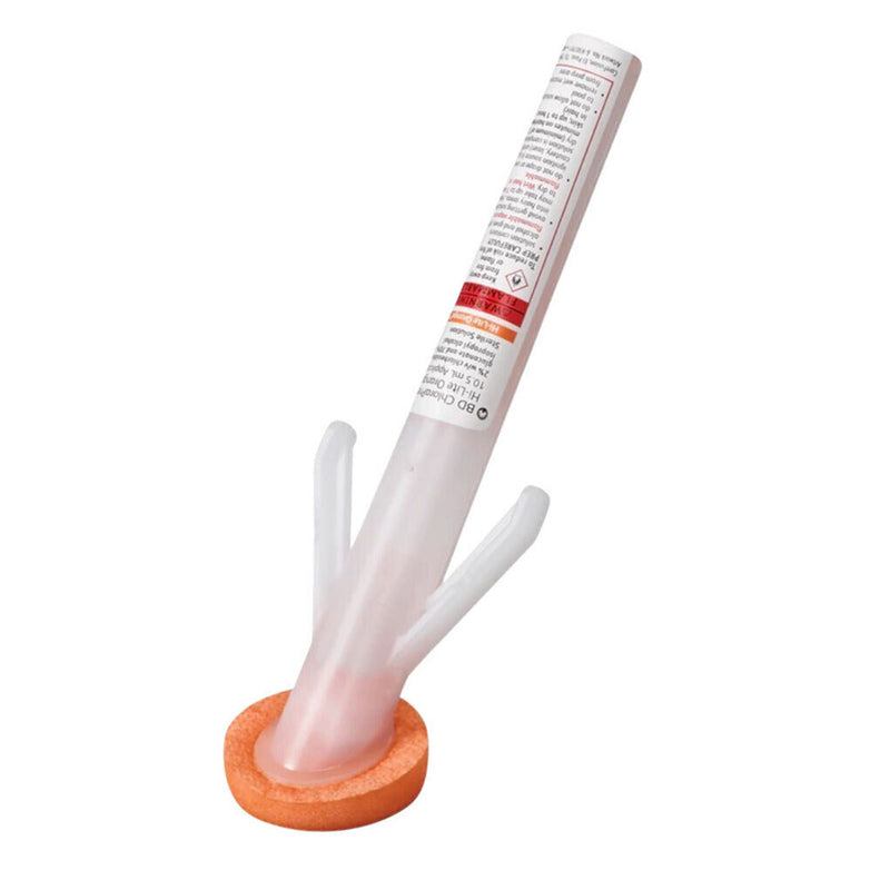 Skin Prep Solution ChloraPrep™ Hi-Lite Orange™ 10.5 mL Foam Applicator 2% / 70% Strength CHG (Chlorhexidine Gluconate) / Isopropyl Alcohol Sterile