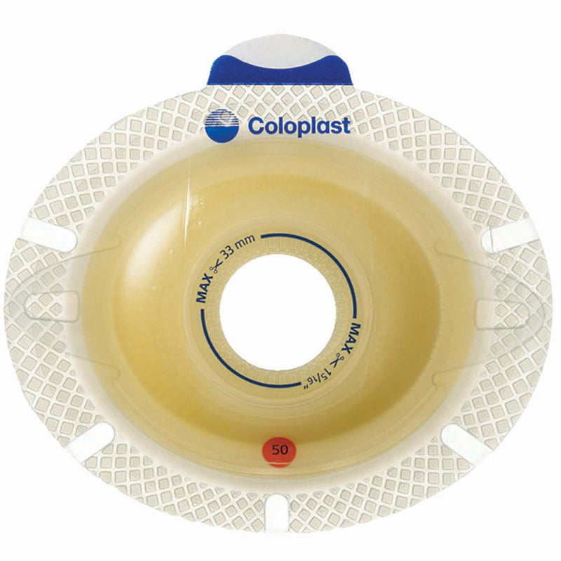 SenSura® Click Xpro Convex Light Ostomy Barrier, Trim to fit 15 – 53 mm, Yellow