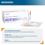 Standard Insulin Syringe with Needle McKesson 0.3 mL 5/16 Inch 31 Gauge NonSafety