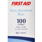 American® White Cross Nonadherent Dressing, 2 x 3 Inch