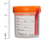 Urine Specimen Container 53 X 62 mm 90 mL (3 oz.) Screw Cap Sterile