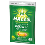 Halls Defense Dietary Supplement Drops Sugar Free Assorted Citrus