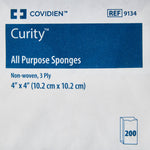 Curity™ Nonwoven Sponge, 4 x 4 Inch, 3-Ply