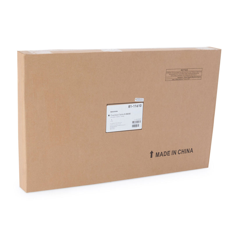 McKesson Non-Tilt Overbed Table, H-Base