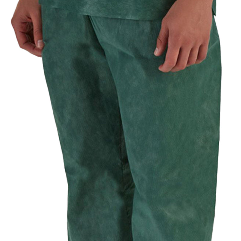 Disposable Scrub Pants, Dark Green, Extra Large