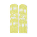 Pillow Paws® Risk Alert® Terries™ Slipper Socks, Extra Large, Pale Yellow