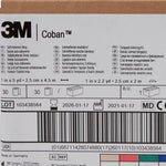 3M™ Coban™ Self-adherent Closure Cohesive Bandage, 1 Inch x 5 Yard, Blue
