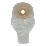 Ostomy Pouch Safe n Simple™ Extended Wear One-Piece System 12 Inch Length Convex, Pre-Cut Opaque 1 Inch Stoma Drainable
