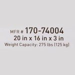 McKesson Molded Foam Seat Cushion, 20 x 16 x 3 Inch