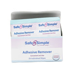 Safe N Simple Adhesive Remover, 2 x 2 Inch Wipe