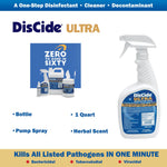 DisCide® Ultra Quaternary Based Surface Disinfectant Cleaner, 1 quart