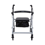 McKesson Folding Aluminum Four-Wheel Rollator, Silver