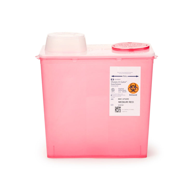 Monoject™ Multi-purpose Sharps Container, 2 Gallon, 10.5 x 10.9 x 6.75 Inch