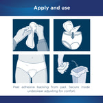 Attends® Discreet Liners Bladder Control Pad, 6-Inch Length