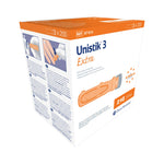 Unistik® 3 Extra Safety Lancet, 21 Gauge, 2-millimeter Depth