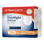 Tranquility Premium OverNight Disposable Absorbent Underwear, 2XL