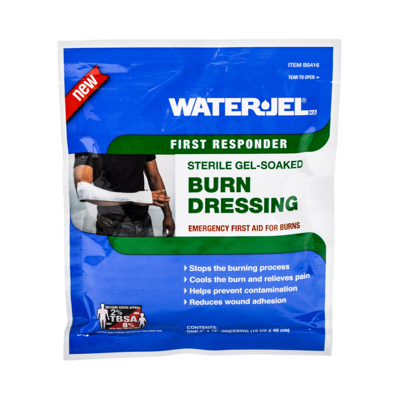 Water-Jel® First Responder Burn Dressing, 4 x 16 Inch