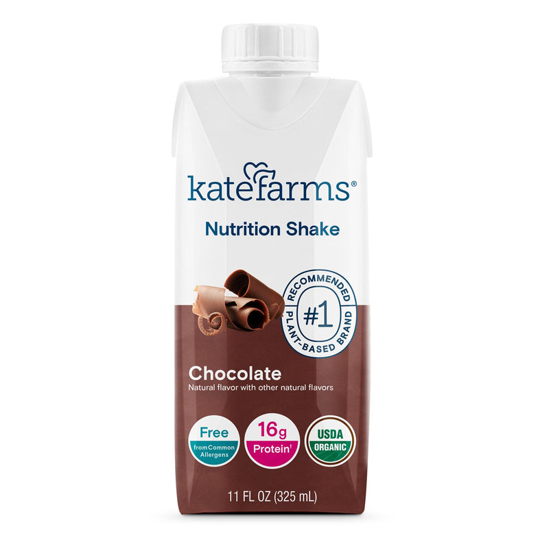 Kate Farms® Nutrition Shake, Chocolate, 11-ounce carton