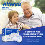 Attends® Extra Heavy Incontinence Brief, Heavy Absorbency, Medium