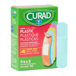 Adhesive Strip Curad® Plastic Neon 3/4 X 3 Inch Sterile