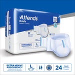 Attends® Extra Heavy Absorbency Briefs, Large