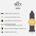 LifeStyles Skyn® Elite Nonlatex Lubricated Condoms, Ultra Thin, Ultra Soft