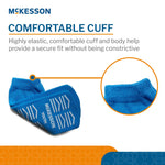 McKesson Slipper Socks, Single Tread, Youth Size, Light Blue