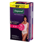 Depend® Night Defense® Women's Absorbent Underwear, Small