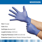 McKesson Confiderm® LDC Exam Glove, Extra Large, Blue