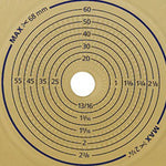 SenSura® Flex Xpro Flat Ostomy Barrier, Trim to Fit 10 – 68 mm, Yellow