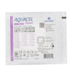 Aquacel® Silicone Adhesive with Border Silicone Foam Dressing, 4 x 4 Inch