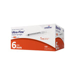 Standard Insulin Syringe with Needle Veo™ Ultra-Fine™ 1 mL 15/64 Inch 31 Gauge NonSafety Regular Wall