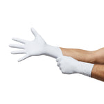 LifeStar™ EC Nitrile Extended Cuff Length Exam Glove, Medium, White / Blue