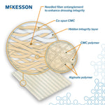 McKesson Gelling Fiber Wound Dressing, 4 x 4-3/4 Inch