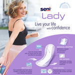 Seni® Lady Ultimate Absorbency Bladder Control Pads, Regular