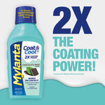Mylanta Coat & Cool Antacid + Anti-Gas Liquid, Chocolate Mint Flavor