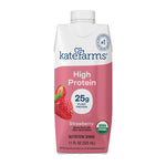 Oral Supplement Kate Farms High Protein Strawberry Flavor Liquid 11 oz. Carton