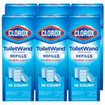 Toilet Bowl Cleaner Disinfecting Refill Pads Clorox® Blue / White, 3 Inch, Sponge Head
