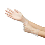 McKesson Confiderm® Vinyl Exam Glove, Large, Clear