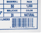 McKesson Light Duty Trash Bag, Clear, 10-gallon Capacity