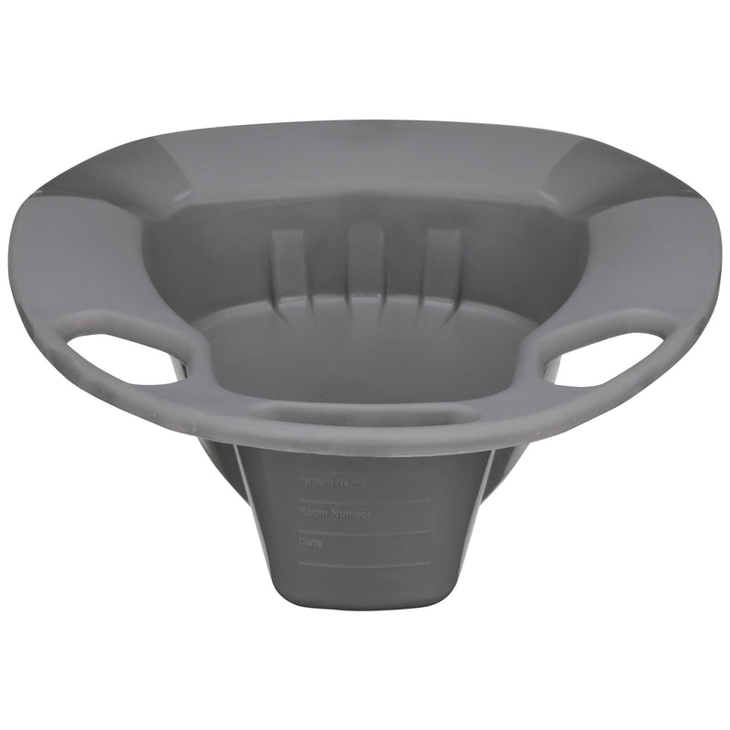 McKesson Stackable Bedpan, nonstick Plastic, Graphite Color
